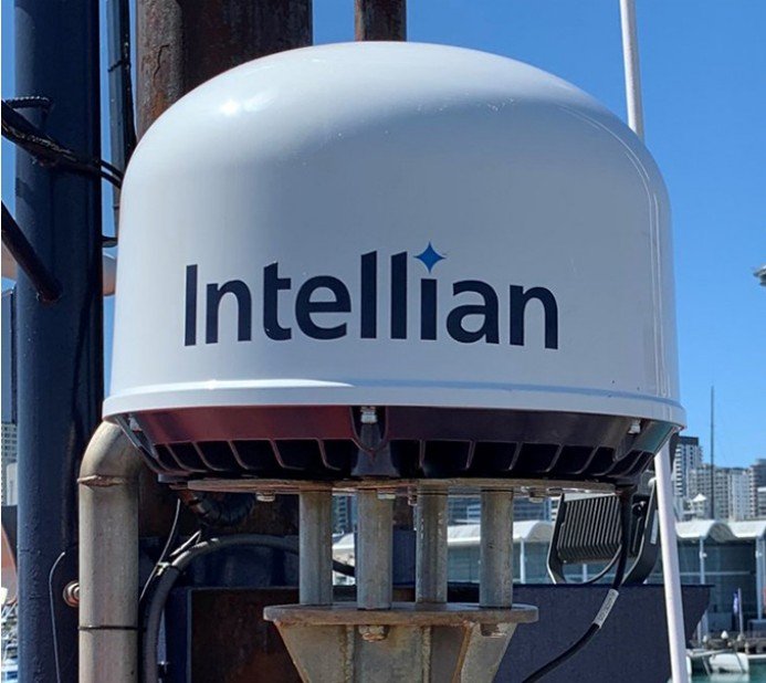 Iridium LEO satellite communication system installation